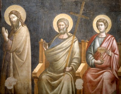 Heiligenfiguren, detail (Laatste Oordeel), tweede helft van de 13e eeuw door Pietro Cavallini